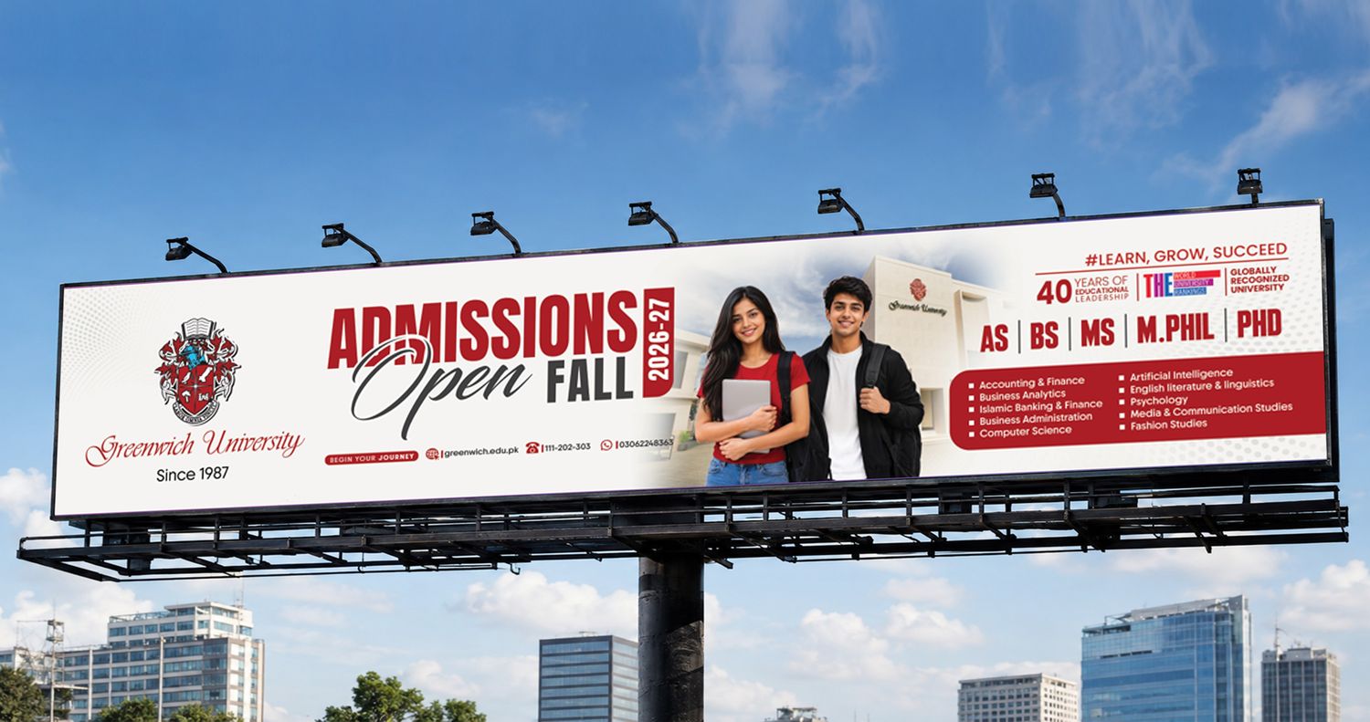 Billboard campaign, Greenwich University