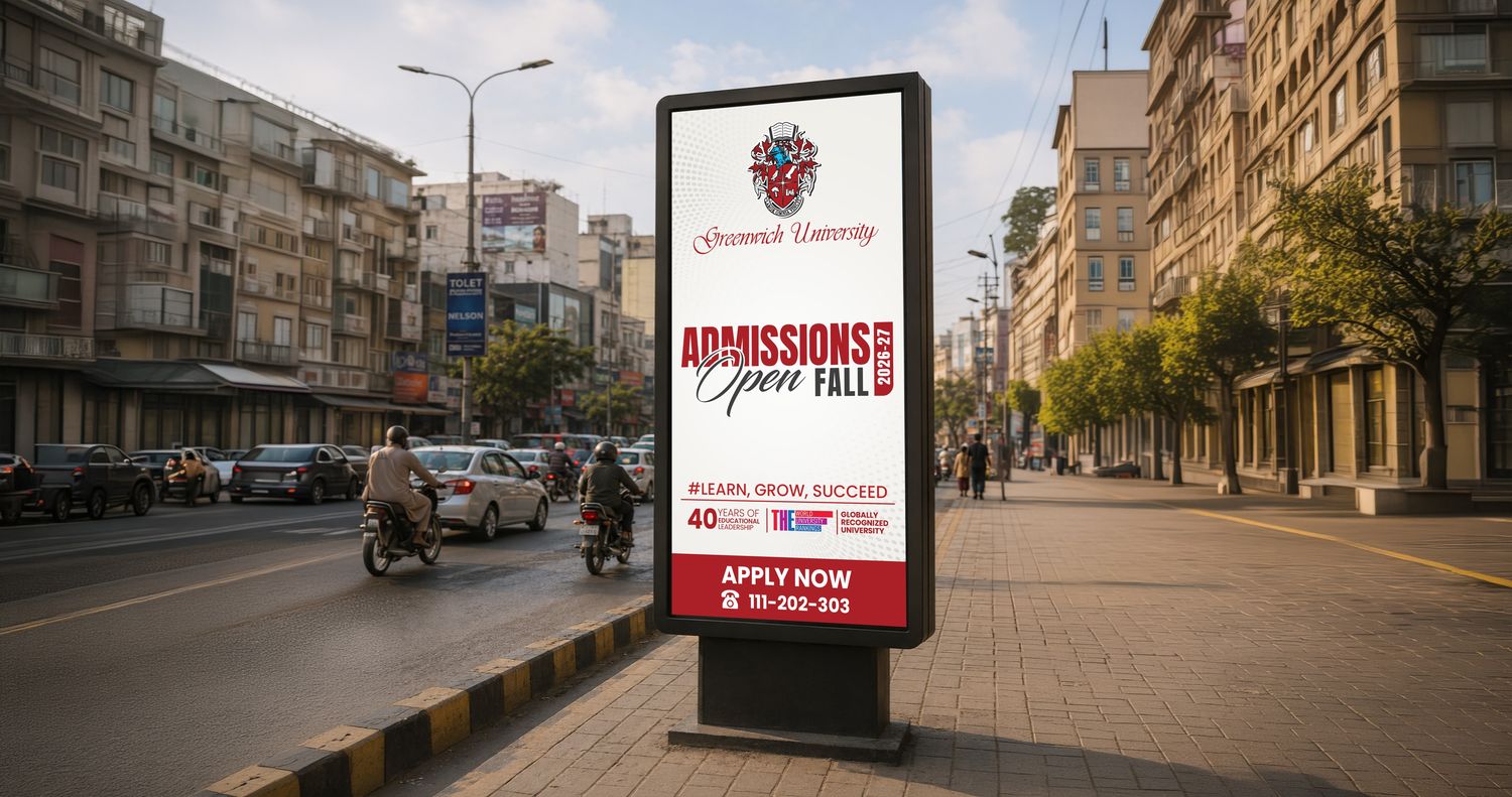Admission campaign banners