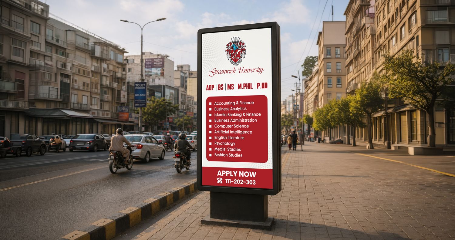 Admission campaign banners