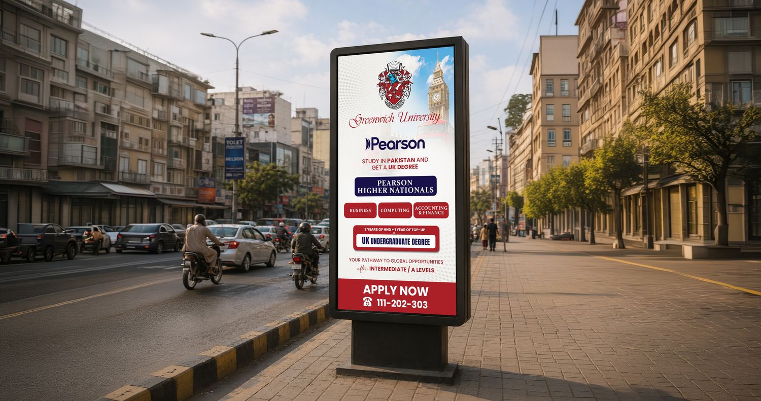 Admission campaign banners